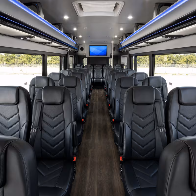 15-35 Passenger Minibus Interior