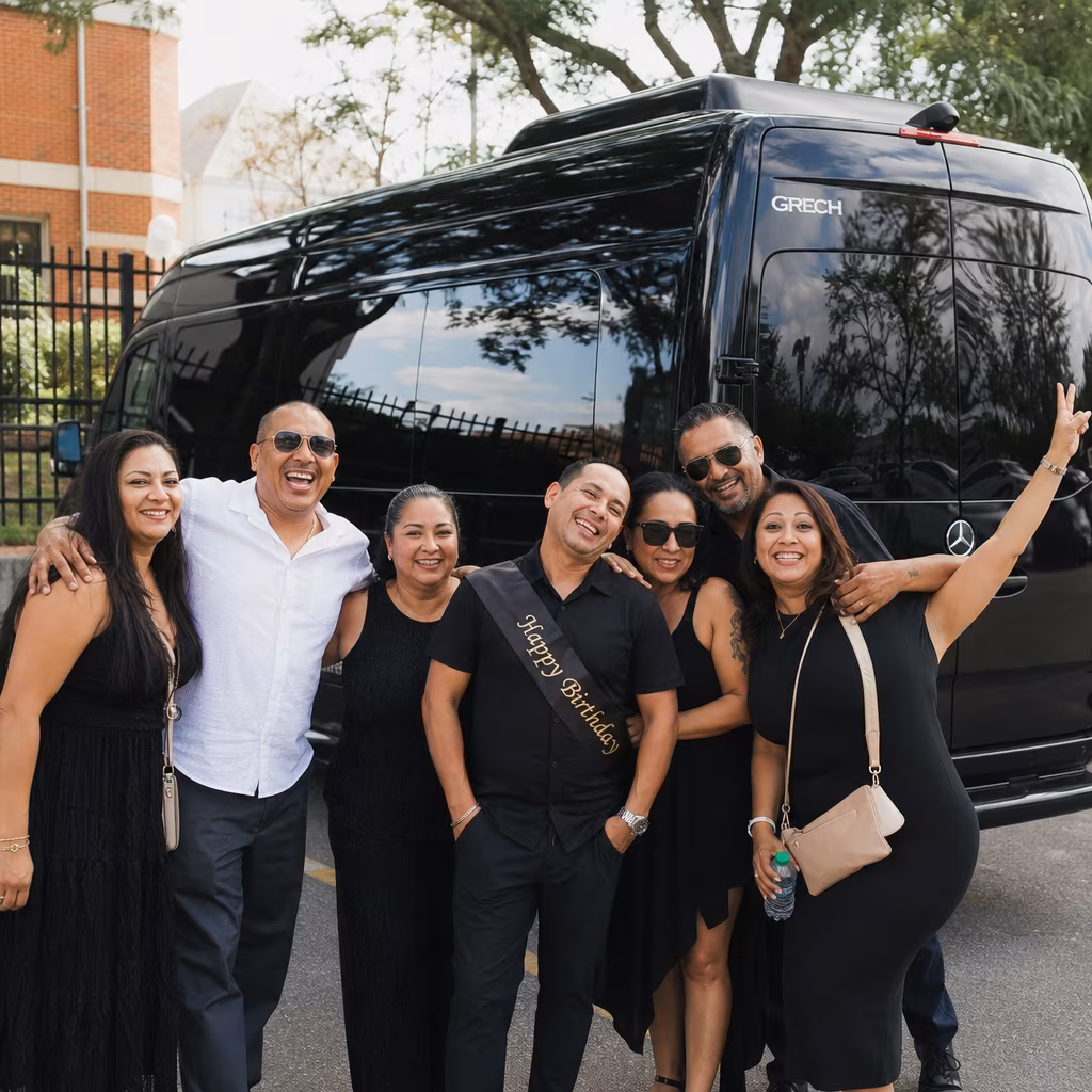 Birthday party bus