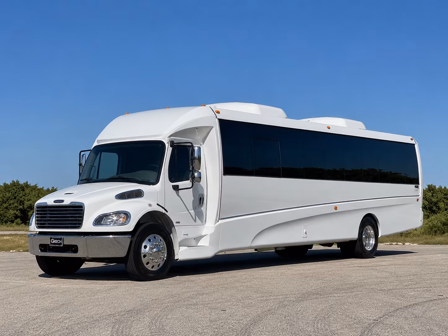 Delray Beach Bachelor & Bachelorette Transportation party bus exterior