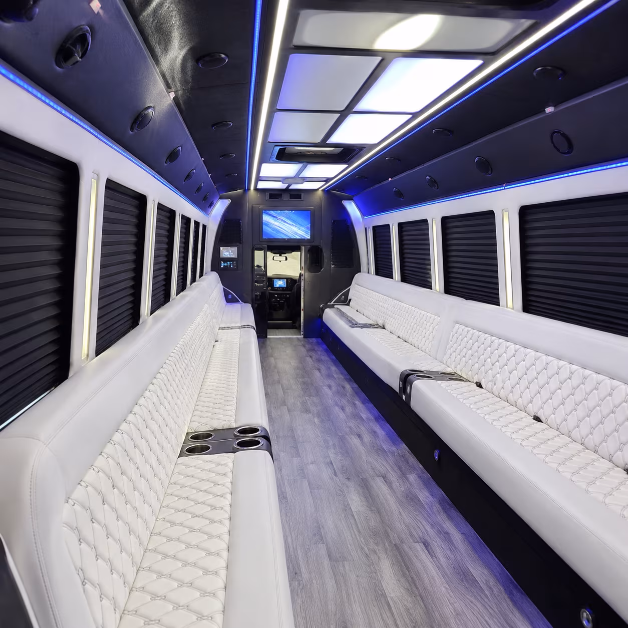 Delray Beach Bachelor & Bachelorette Transportation party bus exterior