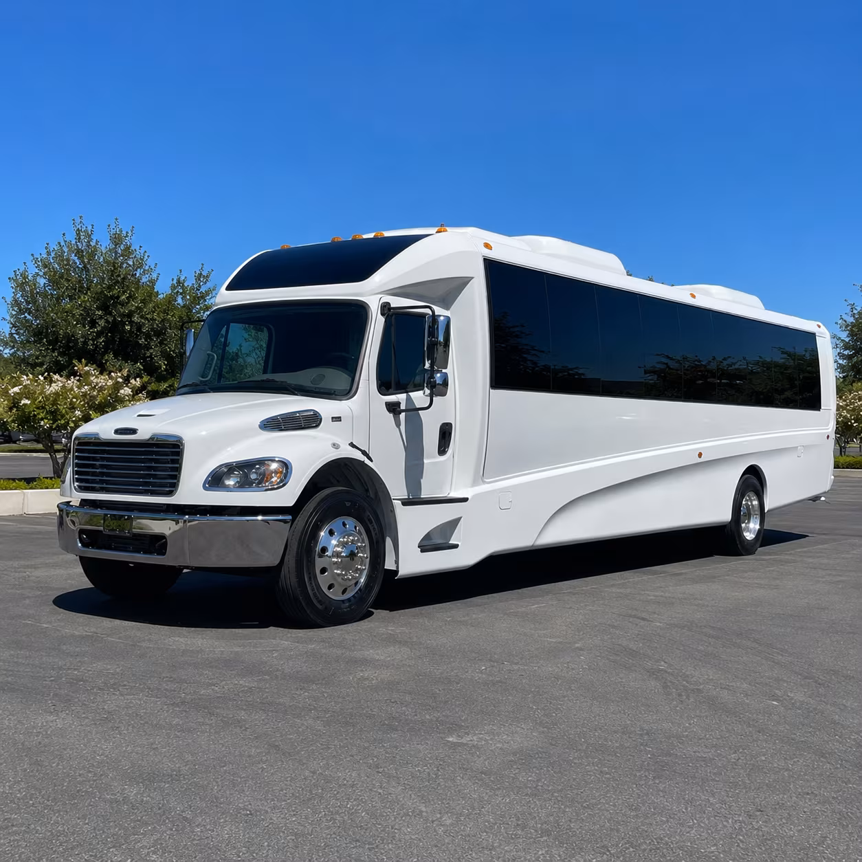 Delray Beach Corporate Transportation party bus exterior