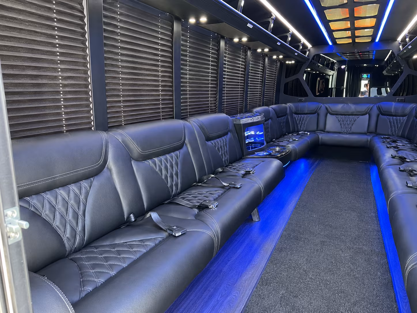 Delray Beach Private Event Transportation party bus exterior