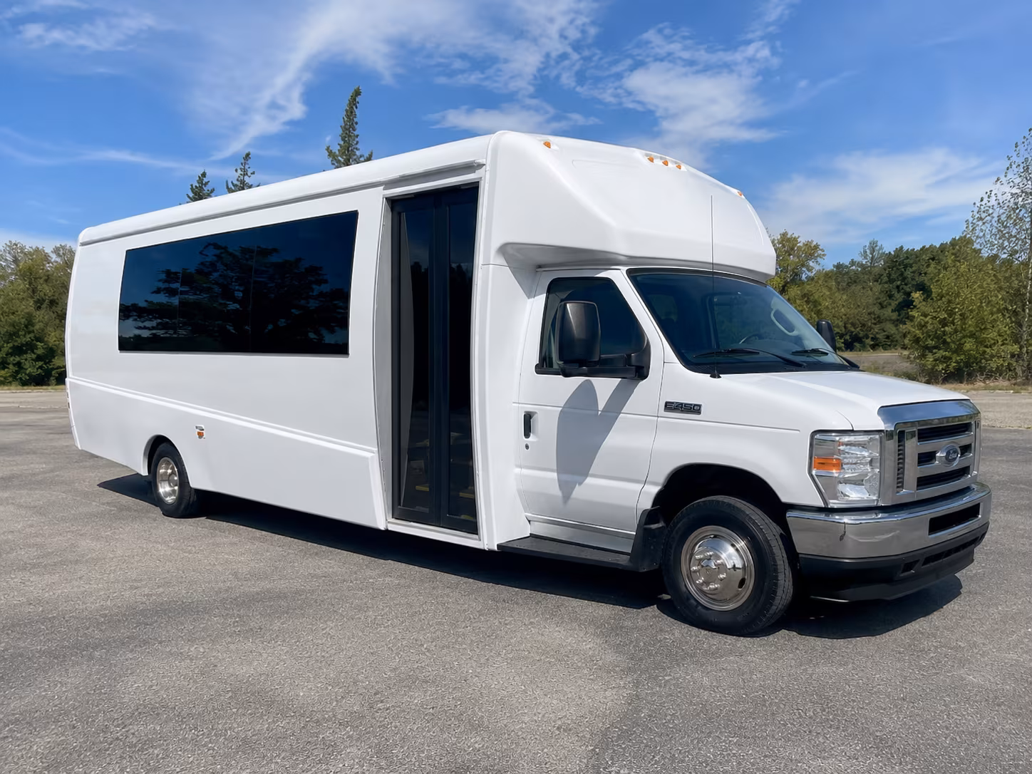 Delray Beach Private Event Transportation party bus exterior