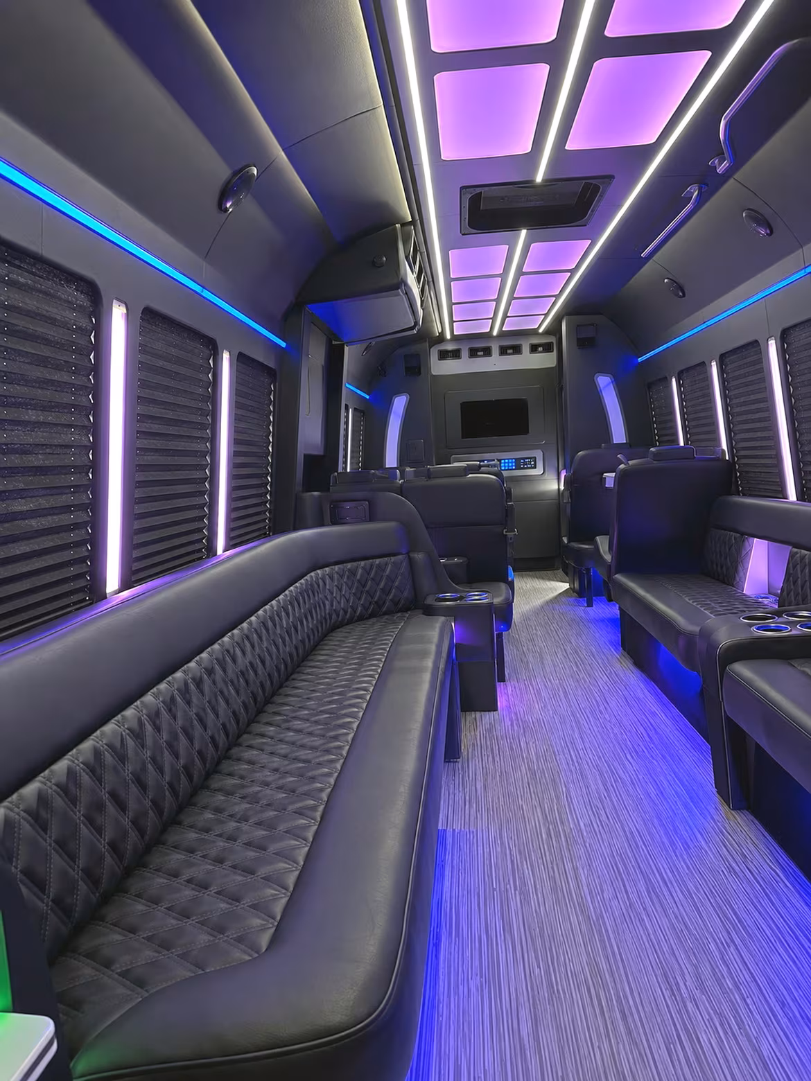 Delray Beach Prom & Homecoming Transportation party bus interior