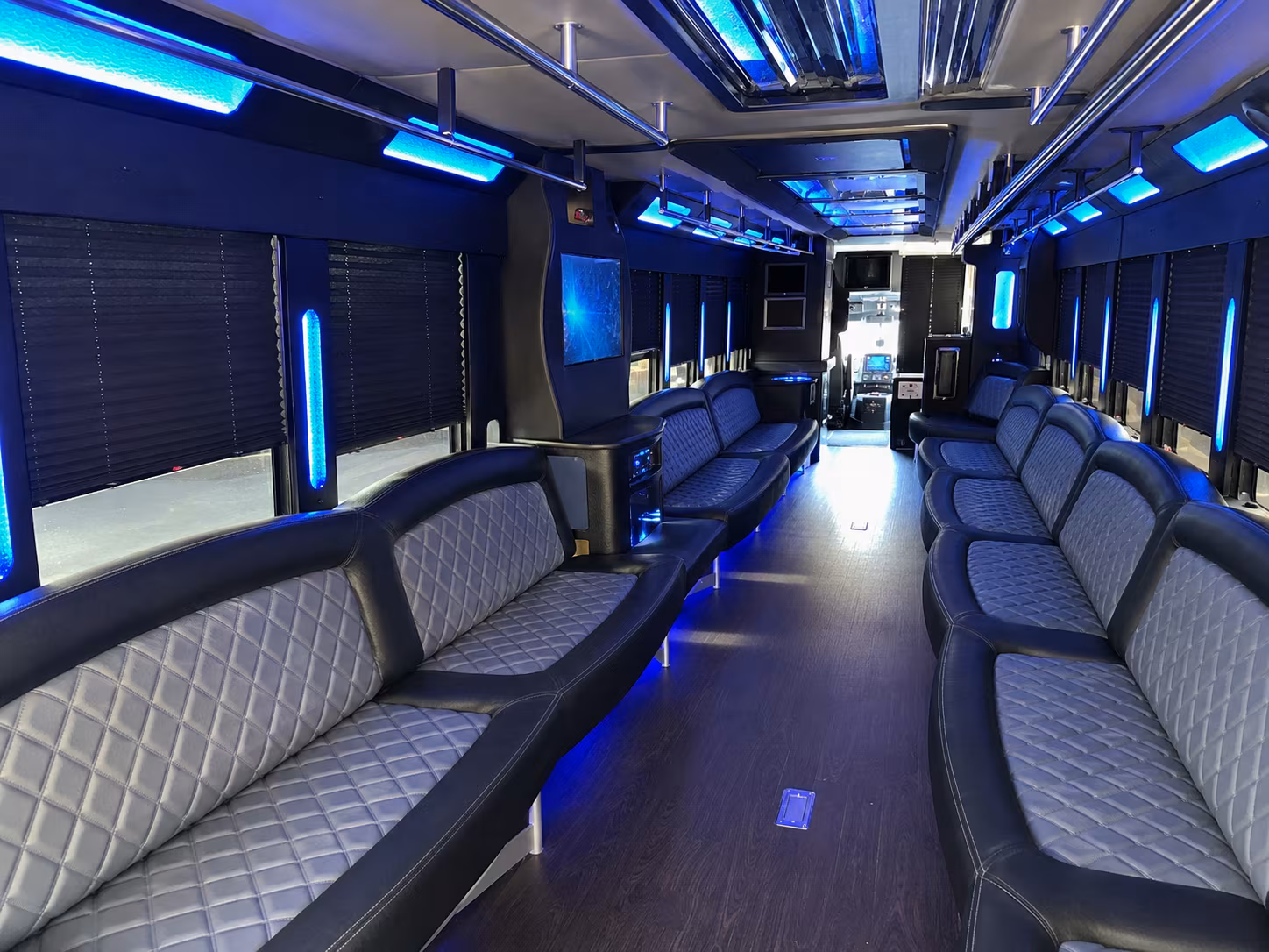 Delray Beach Sporting Event Transportation party bus exterior