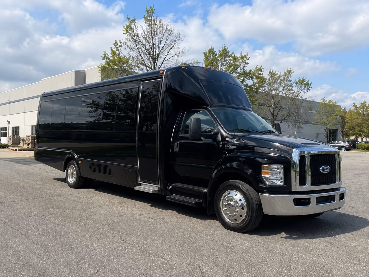 Delray Beach Sporting Event Transportation party bus exterior