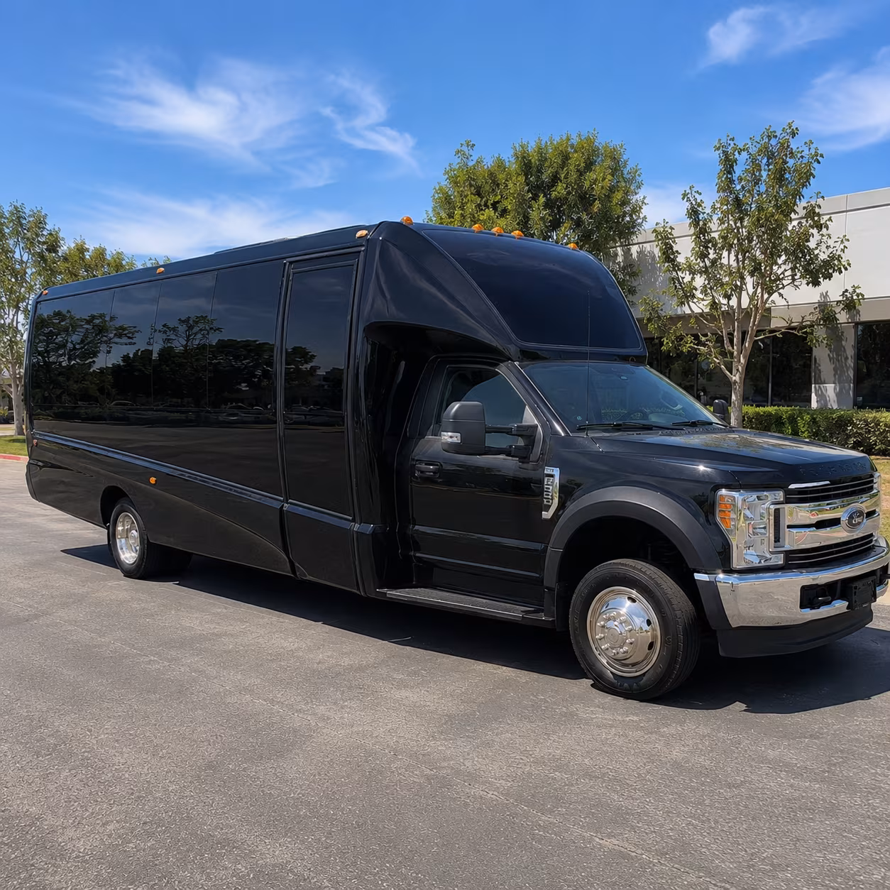 Delray Beach Wedding Transportation party bus exterior