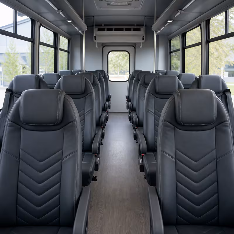 15-35 Passenger Minibus Interior